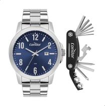 Relógio Masculino Condor Analógico Prata CO2115NAQ/K4A + Kit Relógio Masculino Condor Analógico Prata CO2115NAQ/K4A + Kit