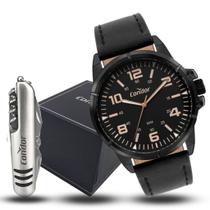 Relógio Masculino Condor Analógico Preto Canivete Original Relógio Masculino Condor Analógico Preto Canivete Original