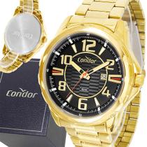 Relógio Masculino Condor Original Dourado Garantia De 1 Ano