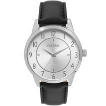 Relógio Masculino Condor Prata Preto Clássico Social Analógico Pulseira de Couro Preta COPC21AEDZ/2K Relógio Masculino Condor Prata Preto Clássico Social Analógico Pulseira de Couro Preta COPC21AEDZ/2K