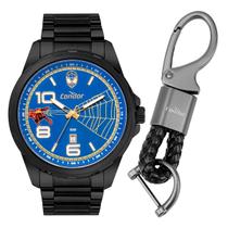 Relogio Masculino Condor Spider Man Preto Resistente a Água Com Chaveiro CO2115MZJKI4A Relogio Masculino Condor Spider Man Preto Resistente a Água Com Chaveiro CO2115MZJKI4A