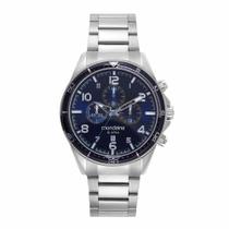 Relógio Masculino Cronógrafo Casual Prata - Mondaine