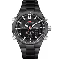 Relógio Masculino Cronômetro Alarme À Prova D'água Esportivo