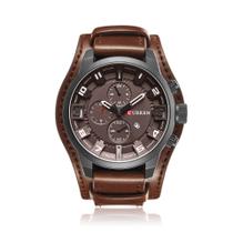 Relógio Masculino Curren 8225 Technos Preto E Marrom