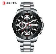 Relógio Masculino Curren 8336 Preto Aço Militar