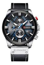 Relógio Masculino Curren 8346 Preto Couro