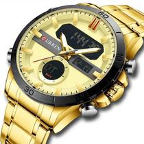 Relógio Masculino Curren 8384 Analógico Digital Casual Luxo