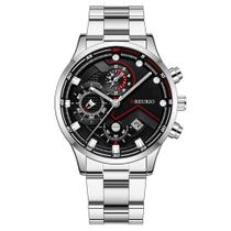 Relógio Masculino de Aço Inox Elegante 42mm