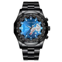 Relógio Masculino de Aço Inox Elegante 46mm - Mreurio