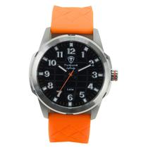 Relógio Masculino de Aço Tuguir Analógico Infinity 23-2236 Prata e Laranja
