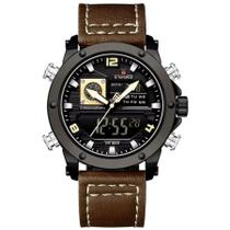 relógio masculino de exibição dupla esportivo militar de quartzo impermeavel 3atm à prova dágua relógio masculino de exibição dupla esportivo militar de quartzo impermeavel 3atm à prova dágua