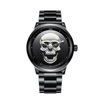 Relógio Masculino De Luxo LIGE Quartz Com Design De Caveira 3D, Aço Inoxidável, À Prova D'água, Relógio Masculino De Luxo LIGE Quartz Com Design De Caveira 3D, Aço Inoxidável, À Prova D'água,