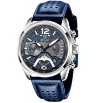 Relógio Masculino de Pulso Analógico Luxuoso de Quartzo Á Prova D'água Esportivo