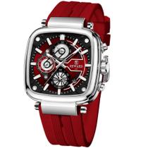 relógio masculino de pulso design esportivo à prova dagua