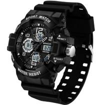 Relógio Masculino de Pulso Dupla Exibição de Quartzo Esportivo A Prova Dágua