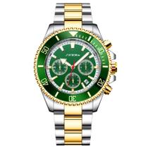 Relógio masculino de pulso inoxidável luminoso moda casual