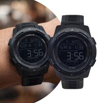 Relógio Masculino de Pulso Preto Digital com Pulseira de Silicone à Prova D Água Tático Militar Shock Esportivo Casual Tuguir