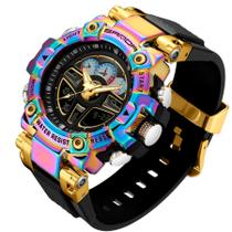 Relógio Masculino de Quartzo Esportivo Luxo Relógio Digital Impermeável