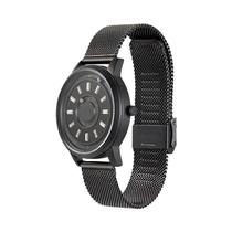 Relógio Masculino De Quartzo Japonês Magnético De 40mm, Unissex, Com Pulseira De Silicone E Aço