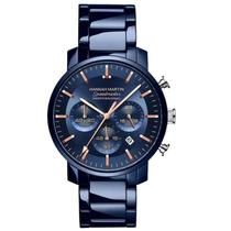 Relógio Masculino de Quartzo Multifuncional em Aço Inoxidável À Prova D'Água