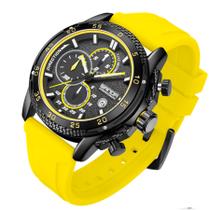 Relógio Masculino de Silicone Luminoso Quartzo Esportivo Impermeável 3atm