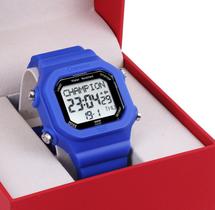 Relógio Masculino Digital Esportivo Champion YoT Azul Royal CP40181F Prova D'Água Relógio Masculino Digital Esportivo Champion YoT Azul Royal CP40181F Prova D'Água