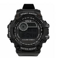 Relógio Masculino Digital Esportivo Onix Em Borracha Preto Relógio Masculino Digital Esportivo Onix Em Borracha Preto