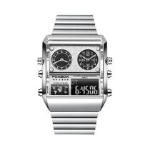 Relógio Masculino Digital Foxbox - Design Quadrado de Luxo com Display de Quartzo Relógio Masculino Digital Foxbox - Design Quadrado de Luxo com Display de Quartzo