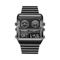 Relógio Masculino Digital Foxbox - Design Quadrado de Luxo com Display de Quartzo Relógio Masculino Digital Foxbox - Design Quadrado de Luxo com Display de Quartzo