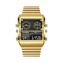 Relógio Masculino Digital Foxbox - Design Quadrado de Luxo com Display de Quartzo