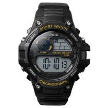 Relógio Masculino Digital Onix IT-1813 Resistente à água 5 ATM Caixa em Resina Preto Pulseira de Borracha Visor Acrílico Redondo Fivela Esportivo Relógio Masculino Digital Onix IT-1813 Resistente à água 5 ATM Caixa em Resina Preto Pulseira de Borracha Visor Acrílico Redondo Fivela Esportivo
