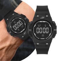Relógio Masculino Digital Preto com Pulseira de Silicone à Prova D Água Surf Esportivo Mormaii Relógio Masculino Digital Preto com Pulseira de Silicone à Prova D Água Surf Esportivo Mormaii