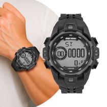 Relógio Masculino Digital Preto de Pulso com Pulseira de Silicone à Prova D Água Esportivo Surf Mormaii Relógio Masculino Digital Preto de Pulso com Pulseira de Silicone à Prova D Água Esportivo Surf Mormaii