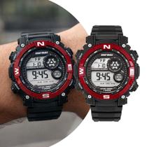 Relógio Masculino Digital Preto e Vermelho Shock Mormaii