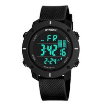 Relógio Masculino Digital Preto Led À Prova D'água.