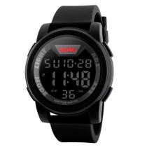Relógio Masculino Digital Skmei 1218 Resistente à água 5 ATM Preto Caixa em Resina Pulseira de Borracha Visor Acrílico Redondo Fivela Bateria Relógio Masculino Digital Skmei 1218 Resistente à água 5 ATM Preto Caixa em Resina Pulseira de Borracha Visor Acrílico Redondo Fivela Bateria