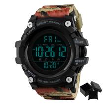 Relógio masculino digital Skmei 1384 pulseira camuflada