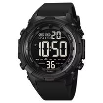 Relógio Masculino Digital Skmei 1845 Resistente à água 5 ATM Caixa em Resina Preto Pulseira de Silicone Visor Acrílico Redondo Fivela Esportivo Relógio Masculino Digital Skmei 1845 Resistente à água 5 ATM Caixa em Resina Preto Pulseira de Silicone Visor Acrílico Redondo Fivela Esportivo