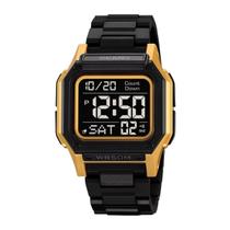 Relógio Masculino Digital Skmei 2264 Acrílico Dourado Dobrável com Botão Bateria Preto Quadrado Plástico 5 ATM Relógio Masculino Digital Skmei 2264 Acrílico Dourado Dobrável com Botão Bateria Preto Quadrado Plástico 5 ATM