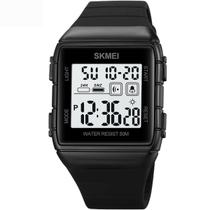 Relógio Masculino Digital Skmei Esportivo Preto Quadrado Silicone 1960 Relógio Masculino Digital Skmei Esportivo Preto Quadrado Silicone 1960