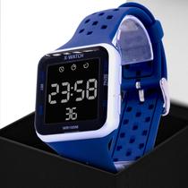 Relógio Masculino Digital X-Watch Azul Silicone Original Prova D'água Garantia 1 ano