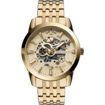 Relógio masculino dourado automático technos original 8205nq/4x