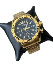 Relógio Masculino Dourado Condor Prova d'água e 1 ano de garantia.