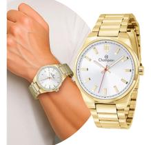 Relógio Masculino Dourado Luxo Champion CH30279H