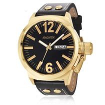 Relógio Masculino Dourado Magnum Analógico Ma31524u