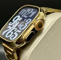 Relógio masculino Dourado Smartwatch Ultra 9 Inteligente Dourado Gold -