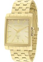 Relógio masculino dourado technos original 2115koz/4x