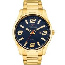 Relógio masculino dourado technos original 2115mpis/4c Relógio masculino dourado technos original 2115mpis/4c