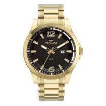Relógio masculino dourado technos original 2117ldh/1p