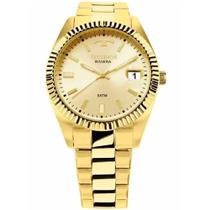 Relógio masculino dourado technos riviera original 2415chtdy/4x